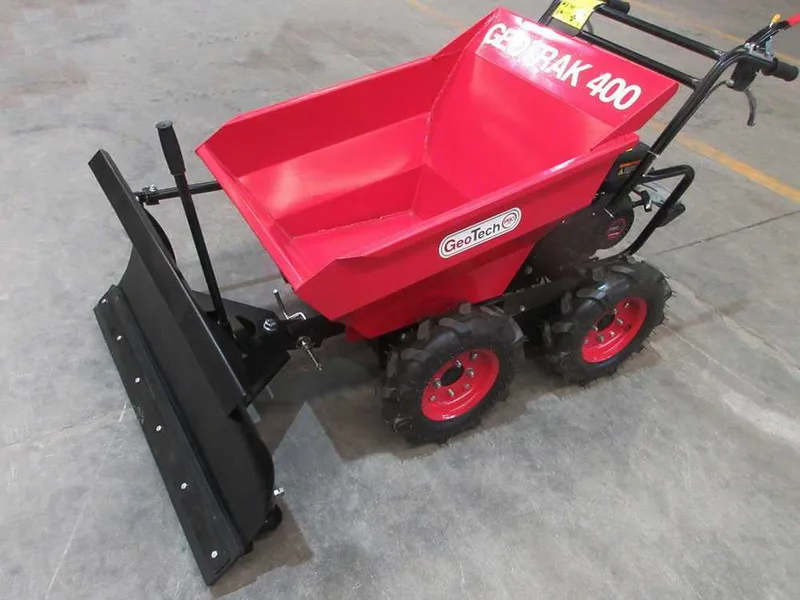 Lame antérieure pour brouette à moteur GeoTech Pro GEOTRAK 400 avec caisson de 400Kg