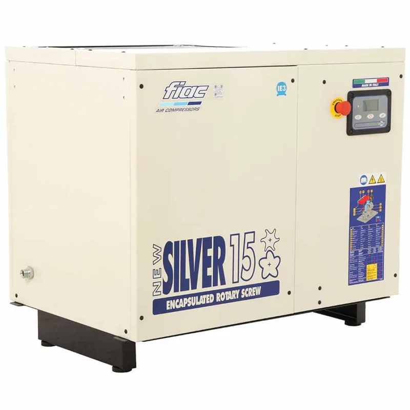 Fiac New Silver 15 - Compresseur rotatif triphasé à vis silencieux - Moteur 15 HP
