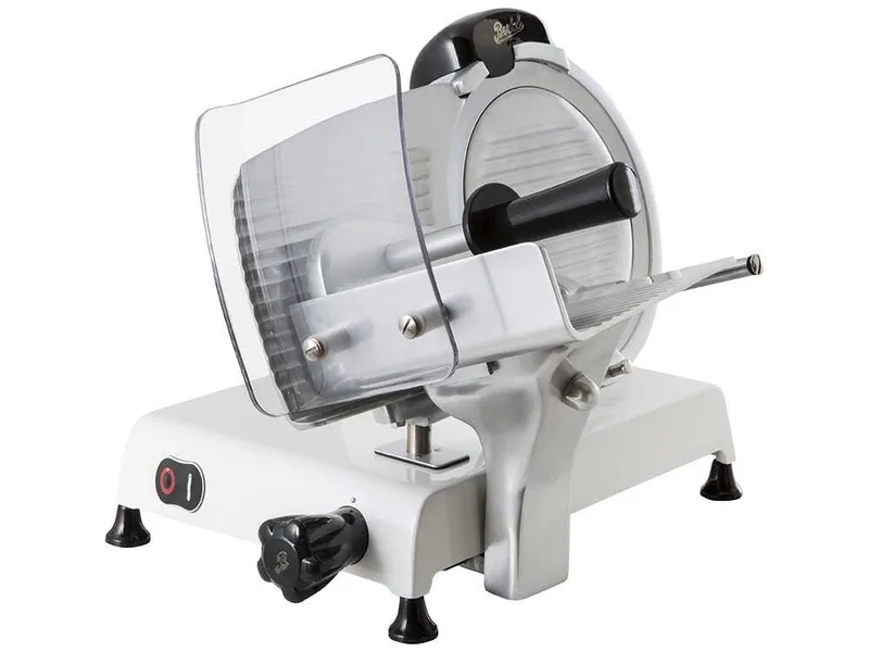 BERKEL Red Line 250 Blanche - Trancheuse avec lame en acier chromé de 250 mm