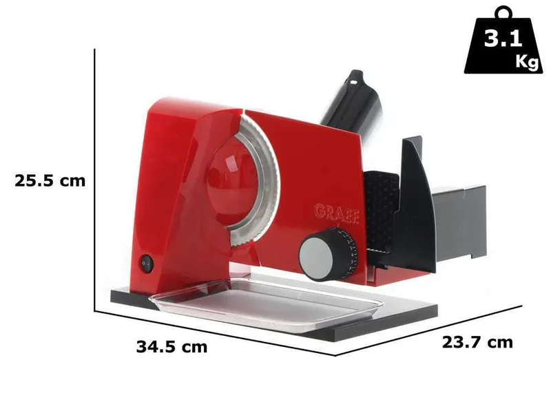 Graef SKS 110 Rouge - Trancheuse à lame de 170 mm