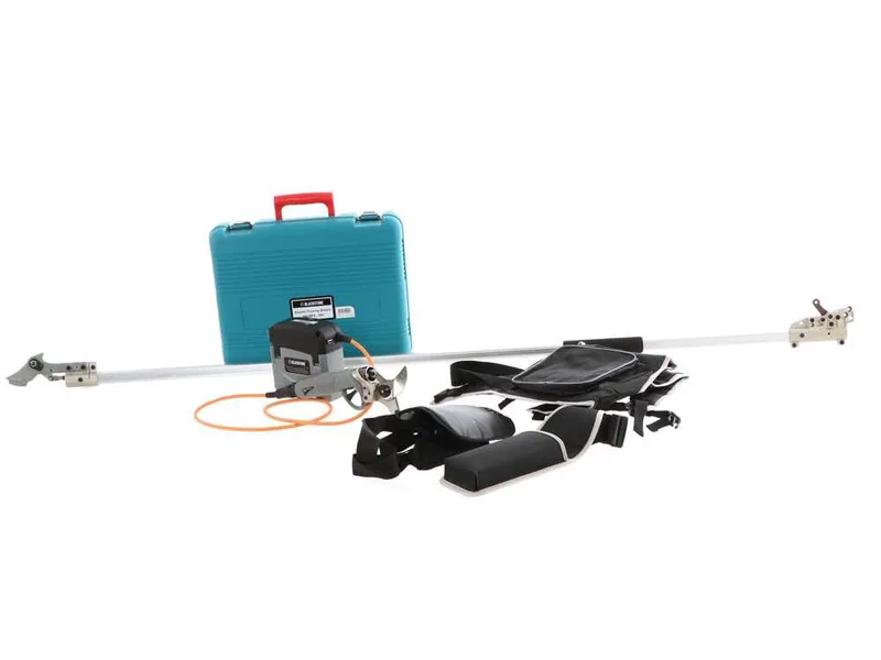 Sécateur électrique de taille BlackStone 500-BP avec perche BlackStone 30-H de 2 mt - Coupe à enclume - Diamètre de coupe 40 mm