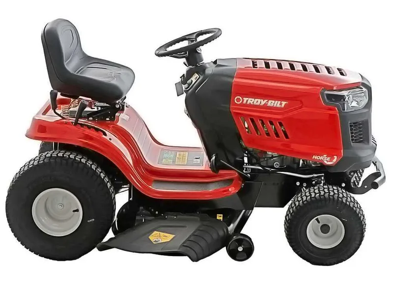 Troy Bilt Horse 107T-S - Tracteur tondeuse - boîte continue CVT - éjection latérale