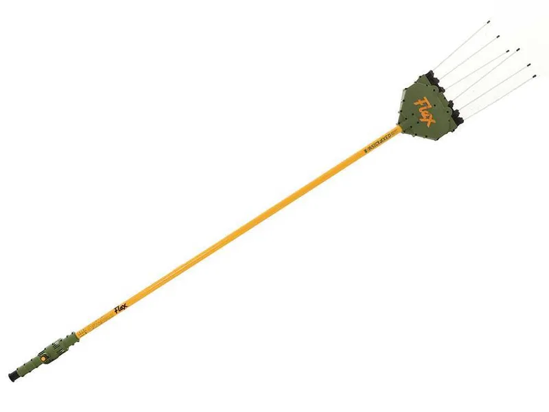 Peigne vibreur électrique à batterie Oliviero Flex Basic télescopique, perche aluminium fixe 240 cm