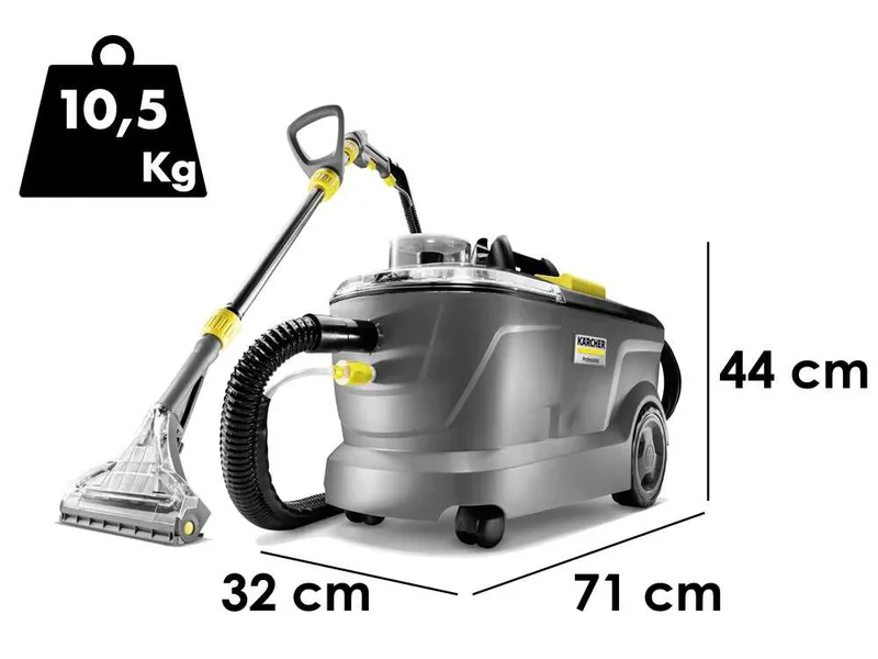 Karcher Pro Puzzi 10/1 Edition - Nettoyeur de tapis et moquettes professionnel - Puissance 1250 W