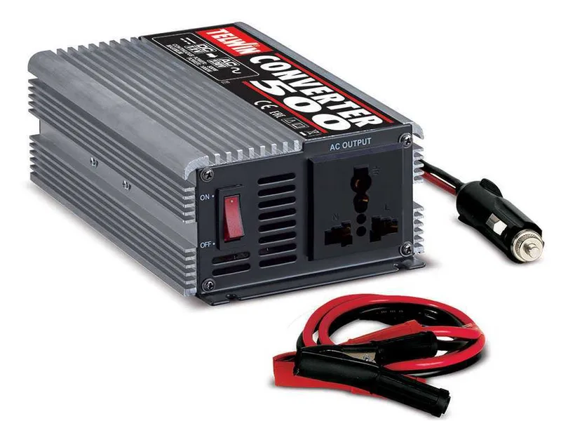 Telwin Converter 500 - Convertisseur de courant à onduleur de 12V CC à 230V CA - puissance 500W