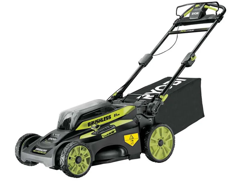 Ryobi RY36LMX51A-160 - Tondeuse à gazon tractée à batterie - MAX POWER 36V/6Ah - Coupe 51 cm
