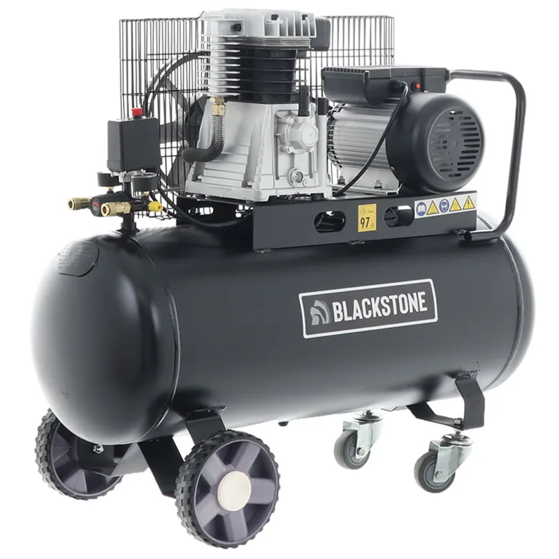 BlackStone B-LBC 100-30 - Compresseur d'air électrique à courroie - Moteur 3 CV - 100 L