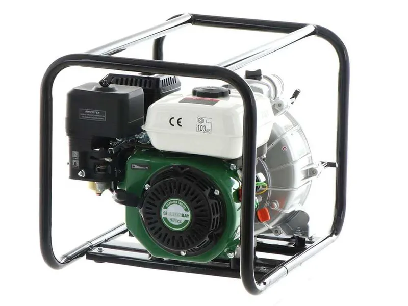 Motopompe thermique Greenbay GB-TWP 50 - Pour eaux chargées - avec raccords de 50 mm