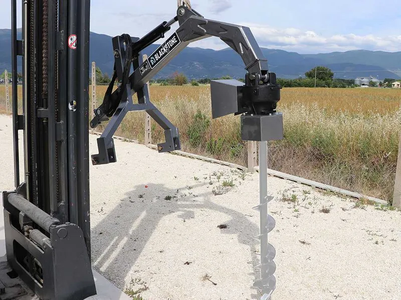 BlackStone BHD500 hr - Tarière pour tracteur - Système de poussée hydraulique - mèche non incluse