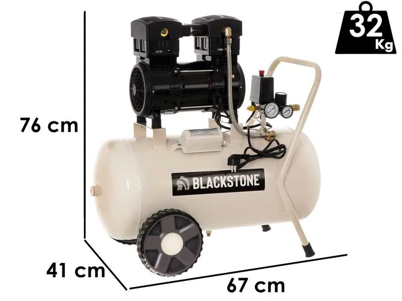 BlackStone SBC 50-15 - Compresseur d'air électrique silencieux