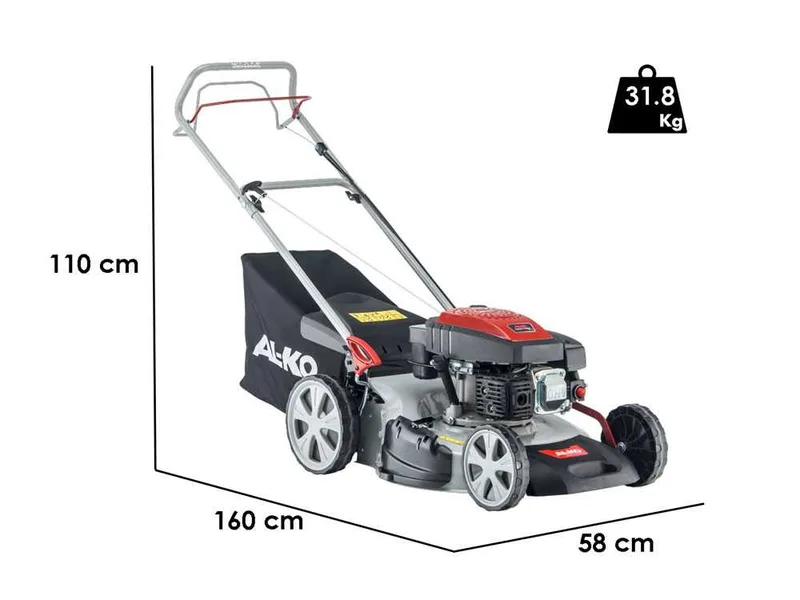 Al-Ko Easy 5.10 SP-S - Tondeuse à gazon thermique tractée - 4 en 1 - Moteur 160cc