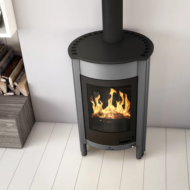 Poêle à air chaud Masterflamme Medie I Gris