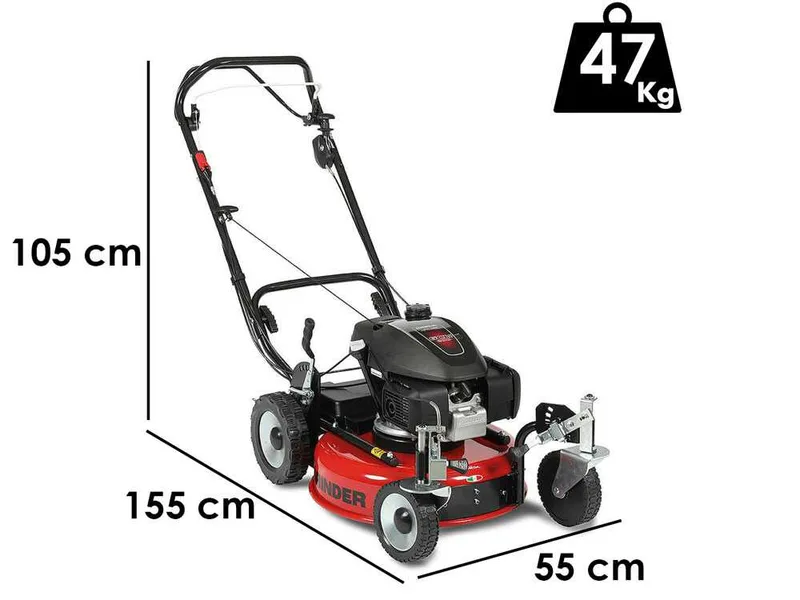 Tondeuse mulching tractée Marina Systems grinder zero sh - Coupe 52cm - moteur Honda GCVx 200 - double lame mulching