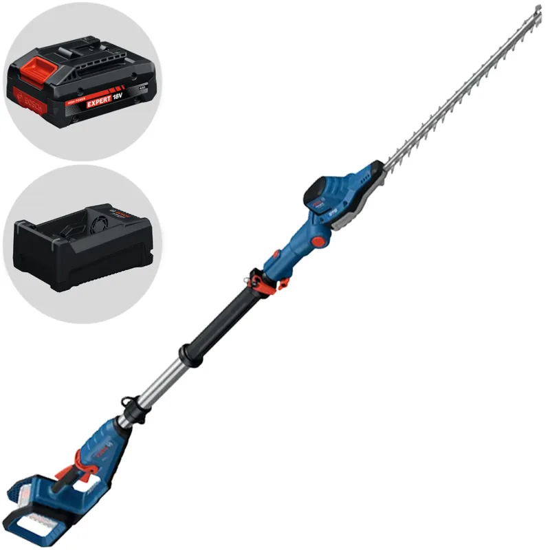 Bosch Professional GHE 18V-50T - Taille-haie à batterie sur perche - 18 V 4 Ah