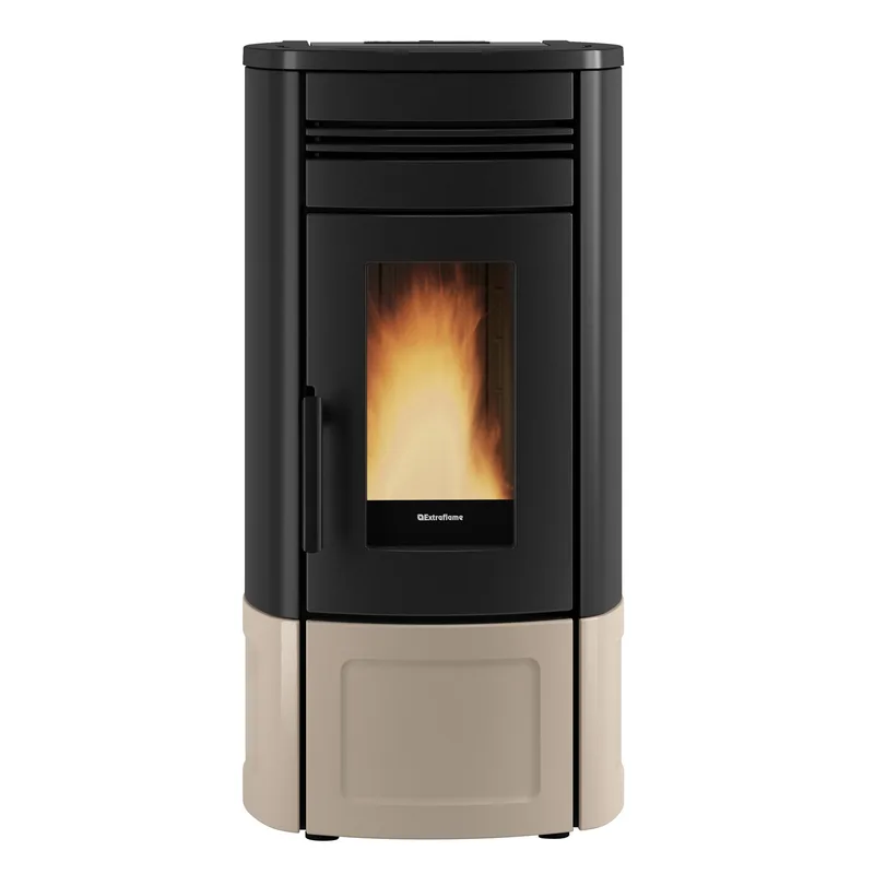 Extraflame Evolution Line Noris Lux poêle à granulés acier Majolique Tortora