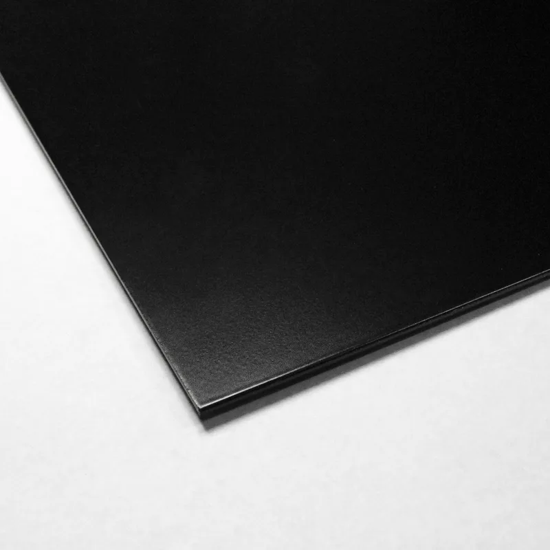 Plaque de base Raik Rectangle / Carré Noir revêtu par poudre 900 x 750 mm