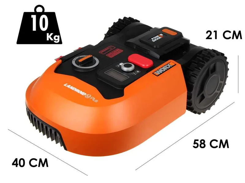 Worx Landroid WR167E - Robot tondeuse avec périmètre - Batterie 20V et 4Ah - M700 2.0