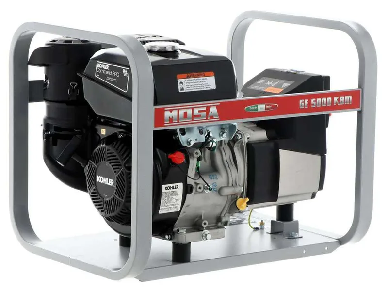 MOSA GE 5000 KBM - Groupe électrogène 4.4 KW monophasé - Alternateur italien - Moteur Kohler CP CH 395