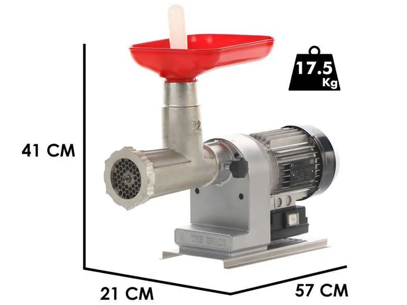 Tre Spade TC-22 EL ECO - Hachoir à viande électrique - 600 W - n° 22