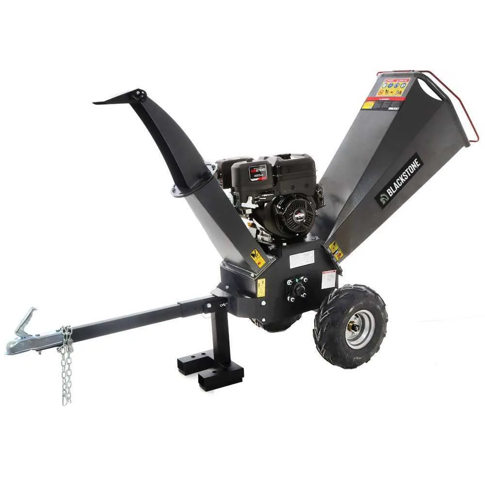 BlackStone BC 1500 BSE - Broyeur de branches thermique - Moteur B&S XR2100 de 13.5 CV
