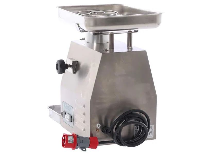 Fimar 22RG - Hachoir à viande électrique - 400 V - 1.5 CV - Groupe de hachage en INOX - Avec inverseur de marche