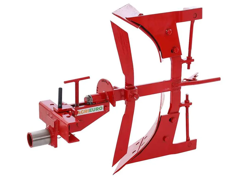 Charrue réversible à versoir pivotant V180-05 avec attache rapide réglable et barre porte-outils - Pour motoculteurs de 6 à 10 CV