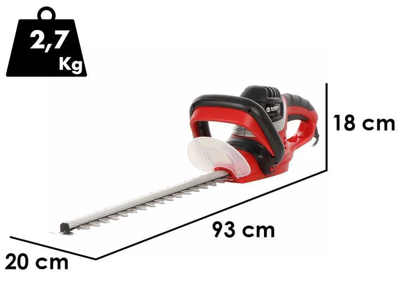 Blue Bird HTE 600 - Taille-haie électrique avec lame de 51 cm - 600 W