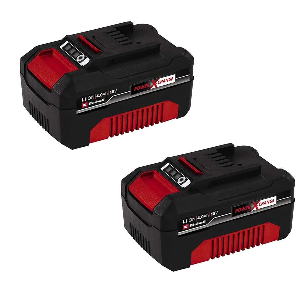 2 Batteries Power X-Change Einhell 18V 4Ah