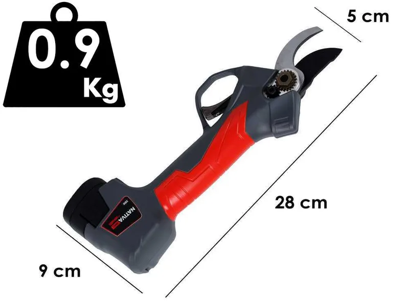 Sécateur électrique d'élagage Ausonia Nativa Small - Diamètre de coupe 25 mm