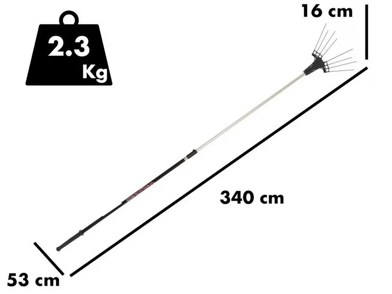 Zanon Albatros AL300 - Peigne vibreur électrique - Perche telescopique 210 - 340cm - sans batterie