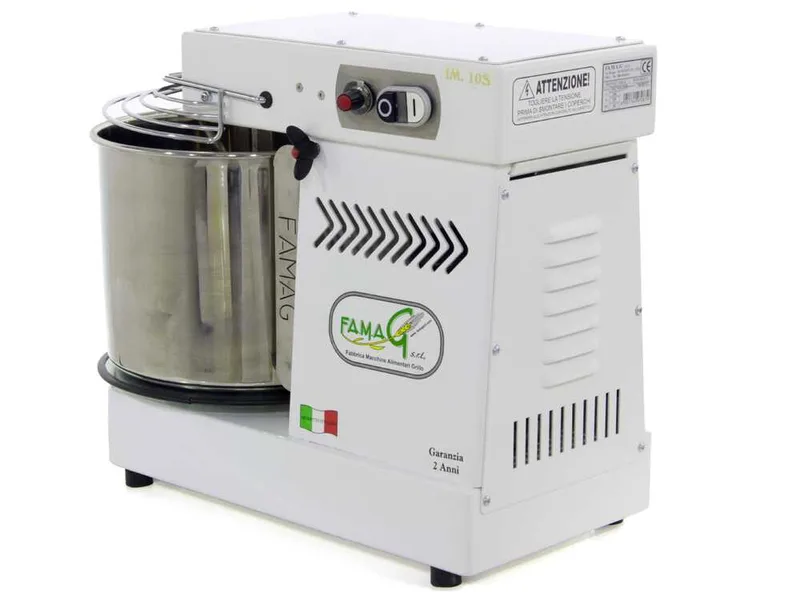 Pétrin à spirale Famag IM 10-S-10V à 10 vitesses - Tête basculante - 10 KG