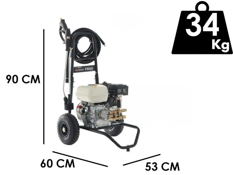 Nettoyeur haute pression thermique Comet FDX2 CXD 10/220 - Moteur Honda GP 200 - à essence