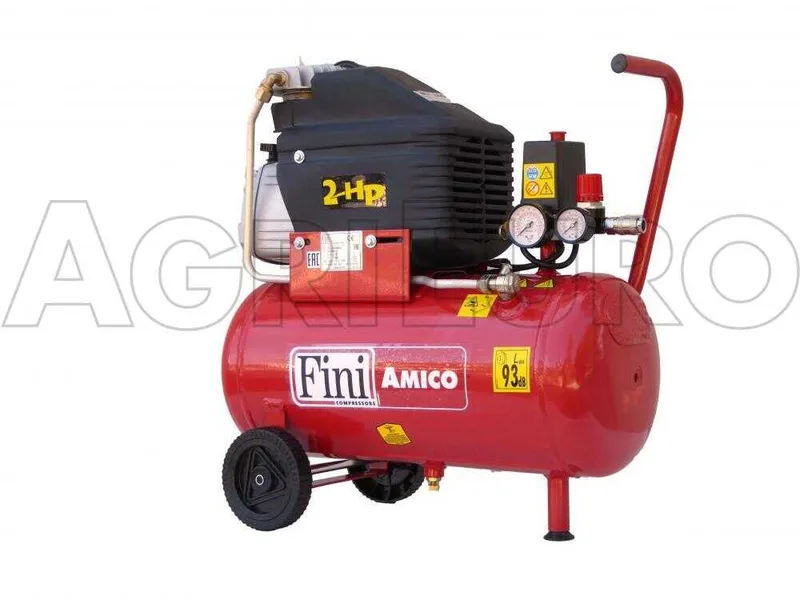 Fini Amico 25 - Compresseur d'air électrique monophasé - Moteur 2 CV - 25 L