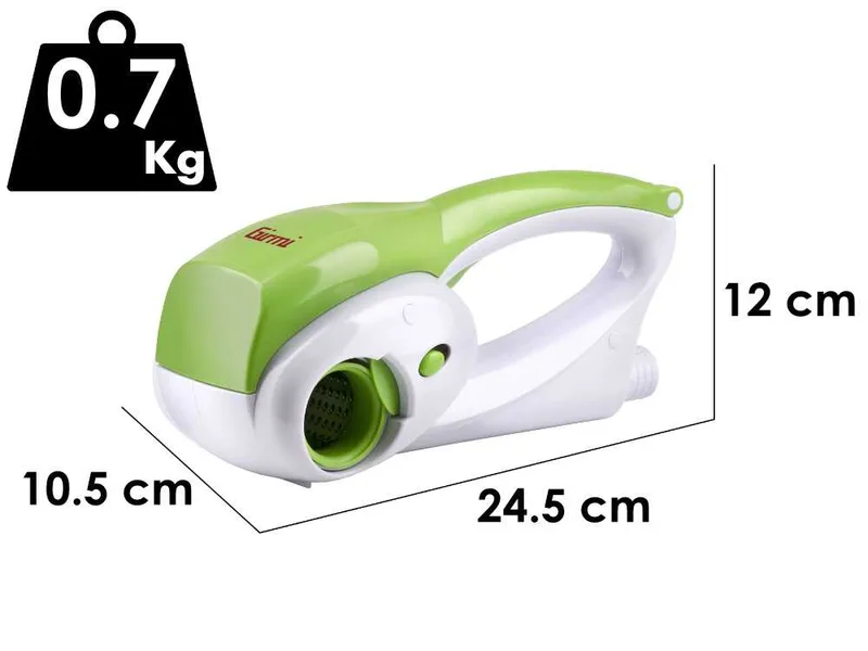Girmi GTO203 - Râpe à fromage sans fil - 2 rouleaux fournis - 12 W
