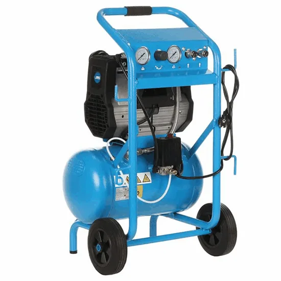 Abac hockenheim quiete OS20 - Compresseur d'air électrique monophasé insonorisé, sans huile - Moteur 2 CV - 20 L