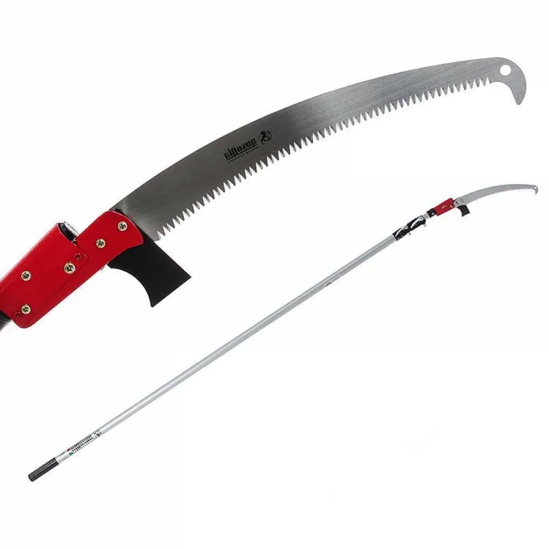 Scie de jardin Ausonia sur perche de rallonge télescopique en aluminium de 6 mètres - scie de 35 cm