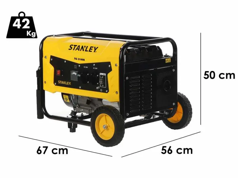 Groupe électrogène à essence - Stanley SIG 3100B - AVR 2.9kW