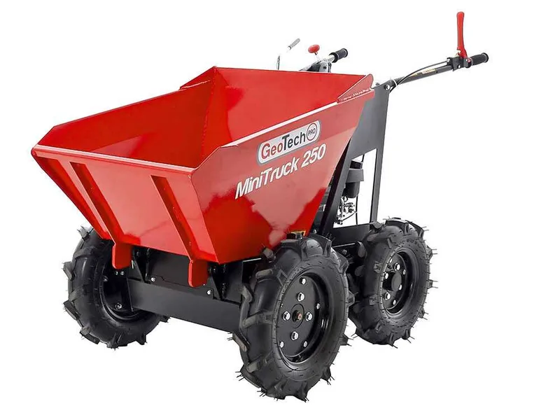 GeoTech Pro MiniTruck 250 - Brouette motorisée 4x4 avec moteur Loncin LC1P65FE-2