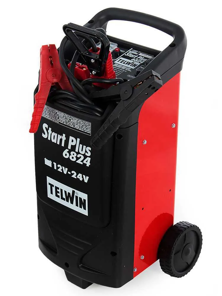 Telwin Start Plus 6824 - Démarreur à batterie - batteries 24V et 12V - chargeur de batterie inclus