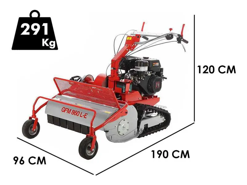 GeoTech Pro GFM 860 BS-E - Tondeuse débroussailleuse à couteaux - B&S XR2100