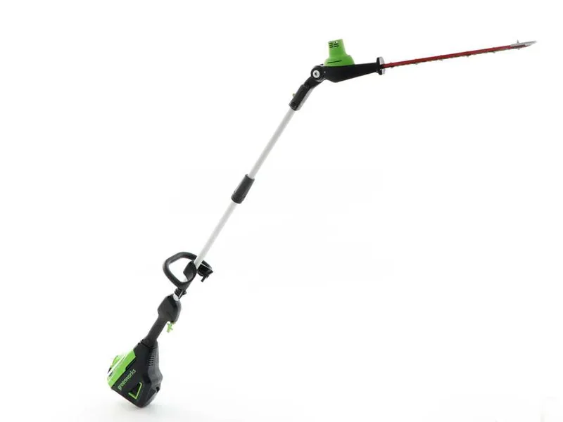 Greenworks G60PHT51 - Taille-haie sur perche de rallonge à batterie 60 V/4 Ah