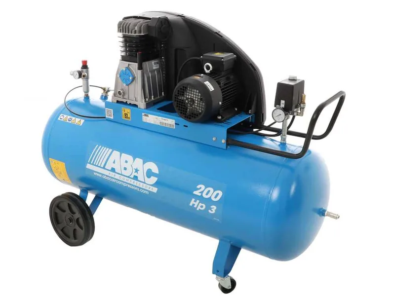 Abac line A39 200 CT3 - Compresseur d'air électrique triphasé par courroie - Moteur 3 CV - 200 L