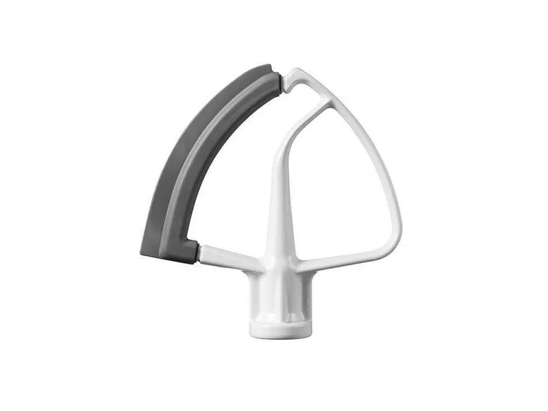 KitchenAid 5KFE5T - Fouet plat avec bord en silicone blanc