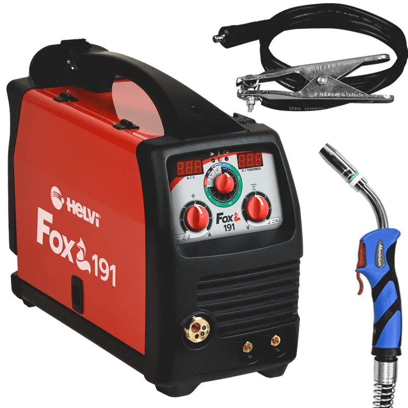 Helvi Fox 191 - Poste à souder Inverter multiprocédé (MIG-MAG/MMA-TIG), à courant continu (DC)