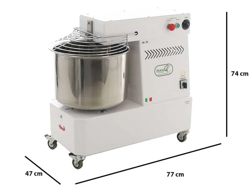 Pétrin à spirale Famag IM 40 - 400 triphasé - 38 KG