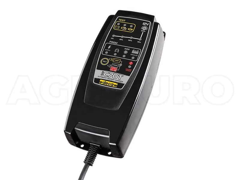 Chargeur de batterie automatique et mainteneur de charge DECA SM C70T - batteries jusqu'à 150Ah