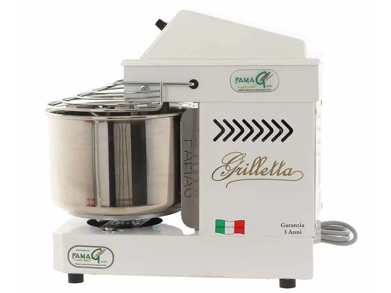 Famag Grilletta IM 5/230 10 Velocità HH - Pétrin à spirale 5 kg à haut niveau d'hydratation