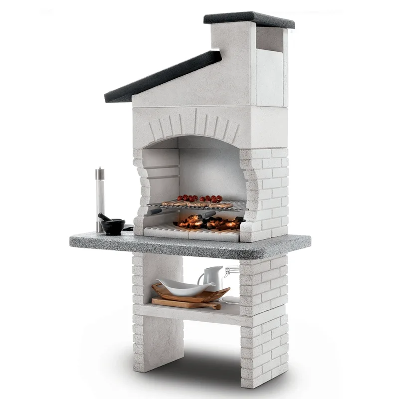 Palazzetti Guanaco 2 - Barbecue à bois et charbon en maçonnerie