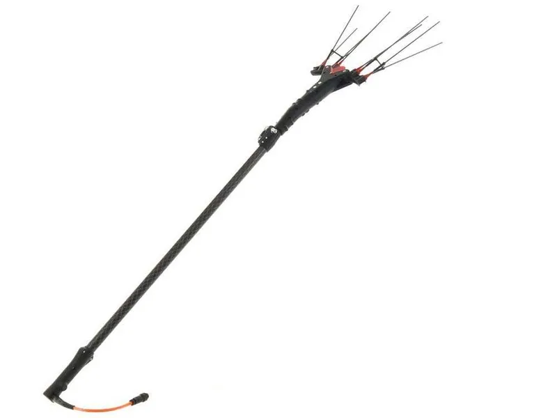 Castellari Vertigo Carbon C 30V - Peigne vibreur électrique à batterie de type automobile avec câble inclus - Perche télescopique en carbone - 190/240 cm