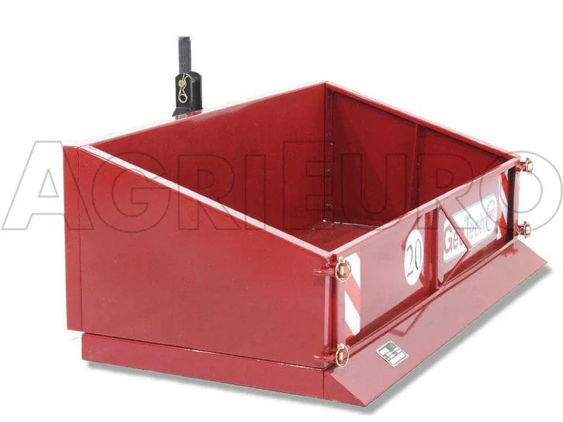 Benne agricole pour tracteur GeoTech PRO TB130 en métal - Lame de raclage